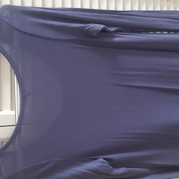 Flowy blue long-sleeved top - Picture 7 of 12